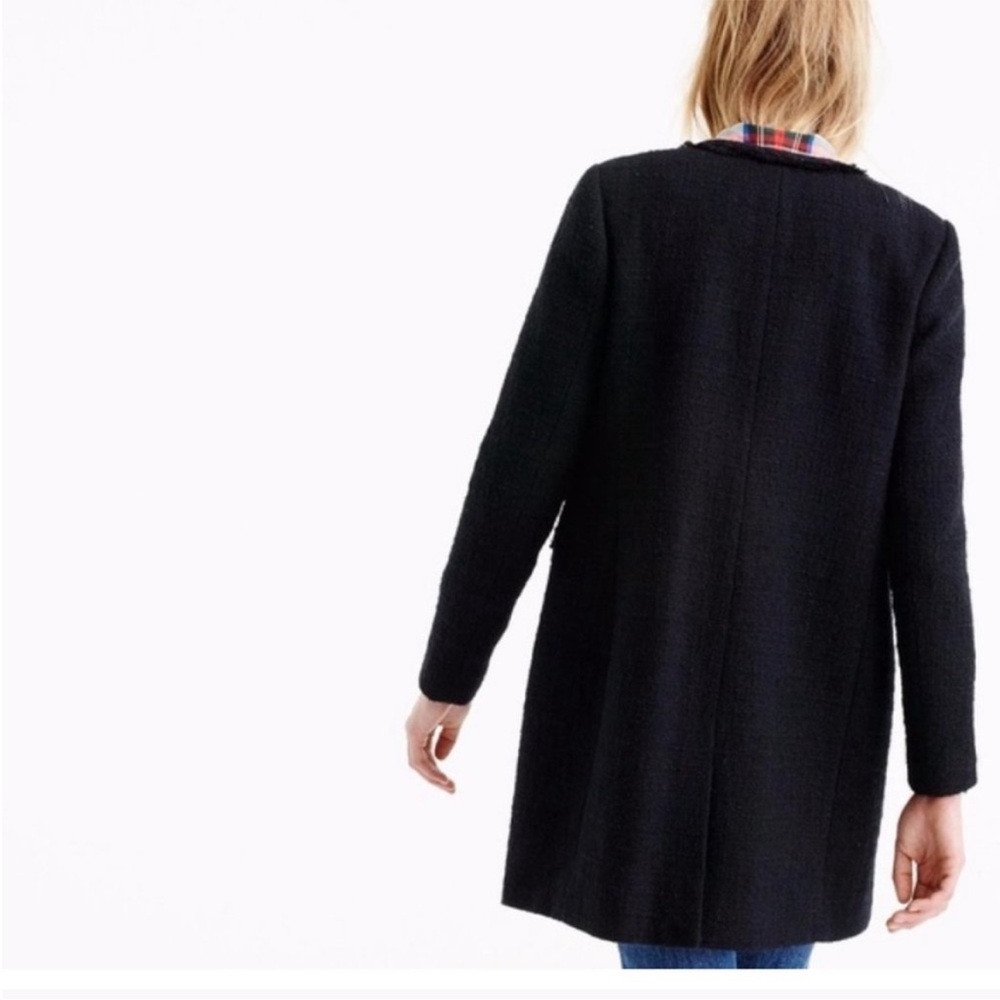 NWOT J. Crew | RARE Lady day coat | Black | Size 10P - Picture 3 of 16